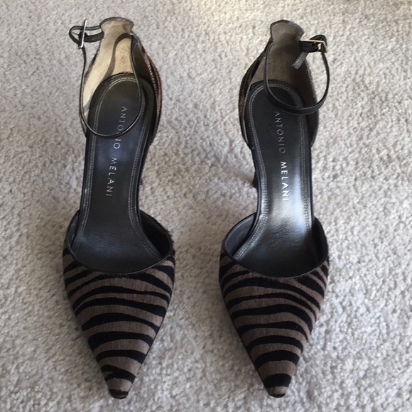 ANTONIO MELANI Shoes - ANTONIO MELANI/ZEBRA PRINT-PONY HAIR HEELS